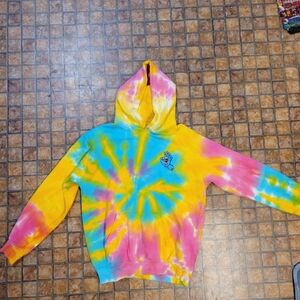 Santa Cruz Skateboards Vibrant Tie-Dye Kids Hoodie